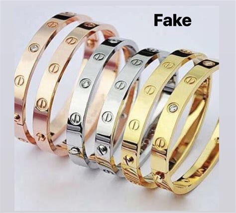 cartier gold bracelet fake|knock off cartier love bracelet.